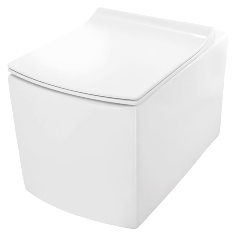 JAGUAR Чаша підвісного унітазу KUBIX, rimless+сидіння дюропласт slim, пов.падін (KUS-35953BI/KUS-35953BIUFS (KUS-WHT-35953BIUFSM)