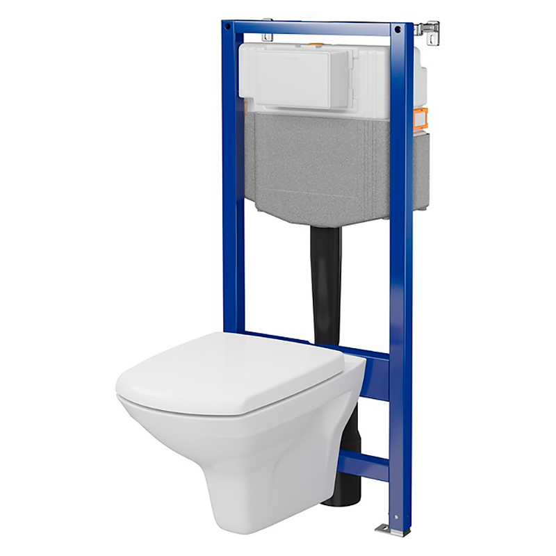 Cersanit Набір Інст.с-ма C37 AQUA 50 QF мех.+уніт підв CARINA CLEAN ON+сид дюр пов пад легке зняття (S701-816)