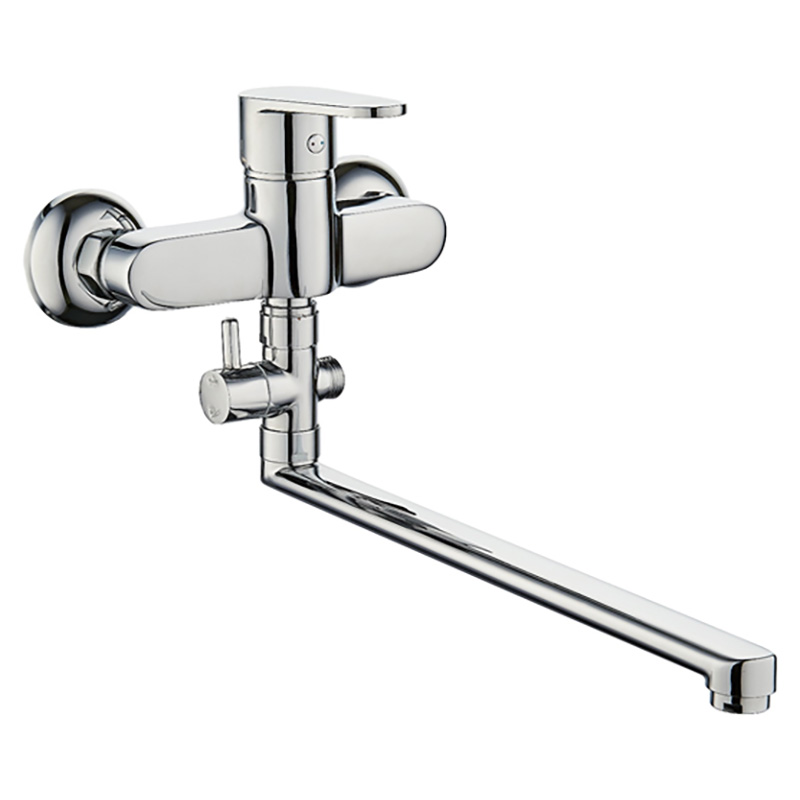 Cersanit Змішувач CARI ванна/душ, довгий ніс, хром (S951-241)