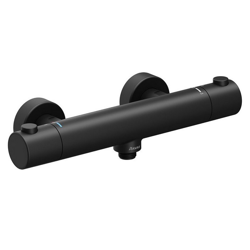 Ravak Змішувач PURI душ, термостат, чорний (PU 033.20) (X070188)