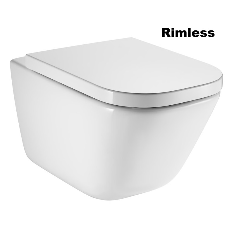 ROCA GAP Rimless подвесной унитаз с сиденьем slow-closing, (A34H47C000)