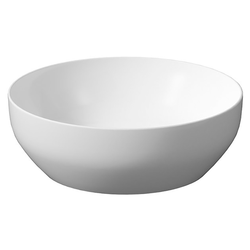 Cersanit Раковина LARGA 40см на стільницю, кругла, біла матова (K677-018)