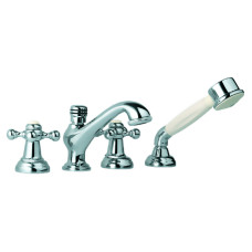 JAGUAR Змішувач QUEEN'S ванна, врізний, 4 отв., Хром (QQT-CHR-7277)