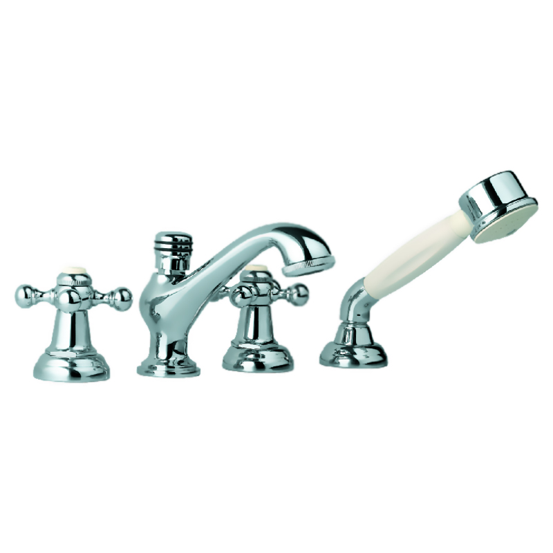 JAGUAR Змішувач QUEEN'S ванна, врізний, 4 отв., Хром (QQT-CHR-7277)