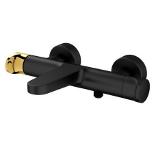 Cersanit Змішувач INVERTO ванна/душ чорний + ручка золото (S951-314)