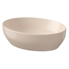 Cersanit Раковина LARGA 50х38 см на стільницю еліпс, беж матова (K677-051)