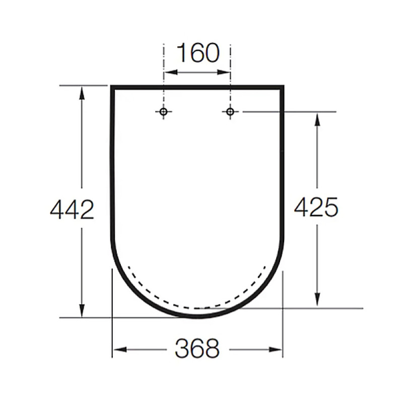ROCA INSPIRA Round крышка с сиденьем для унитаза, круглая, soft closing, (A80152200B)