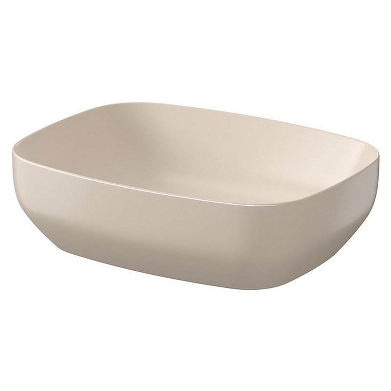 Cersanit Раковина LARGA 50х38 см на стільницю прямок., бежева матова (K677-062)