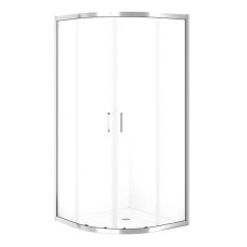 Cersanit Душ штора BRASCO 90*90*190 напівкруг,з розсув.дверима, хром,прозоре (S168-002)