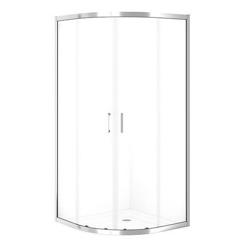 Cersanit Душ штора BRASCO 90*90*190 напівкруг,з розсув.дверима, хром,прозоре (S168-002)