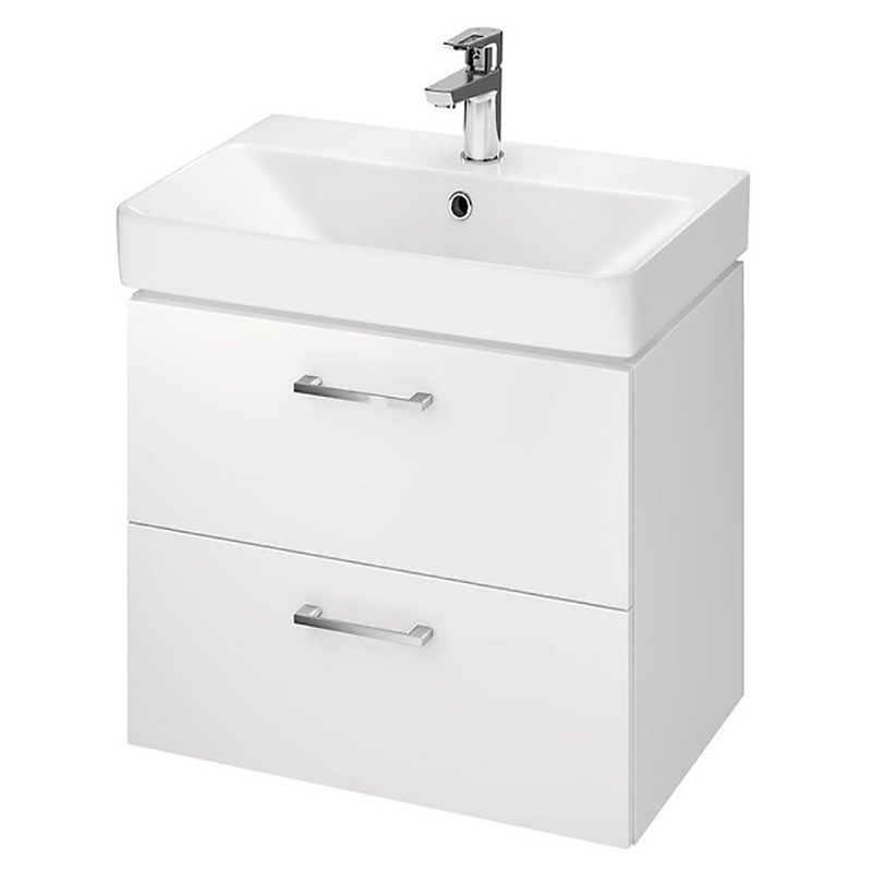 Cersanit Набір В384 Шафка LARA+раковина MILLE SLIM 50, біла (S801-356)