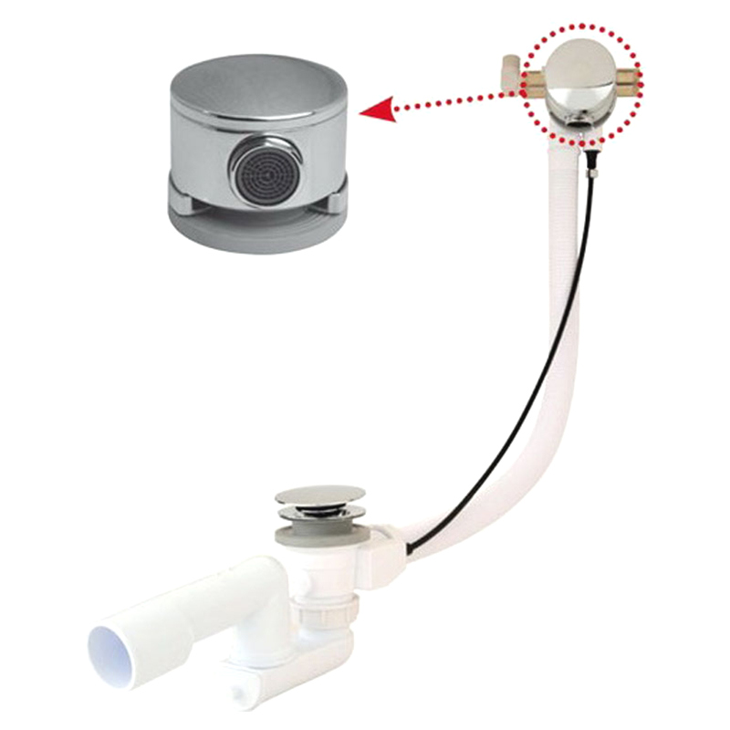 Ravak Сифон д/ванни із заповн.переливом , хром (X01438)