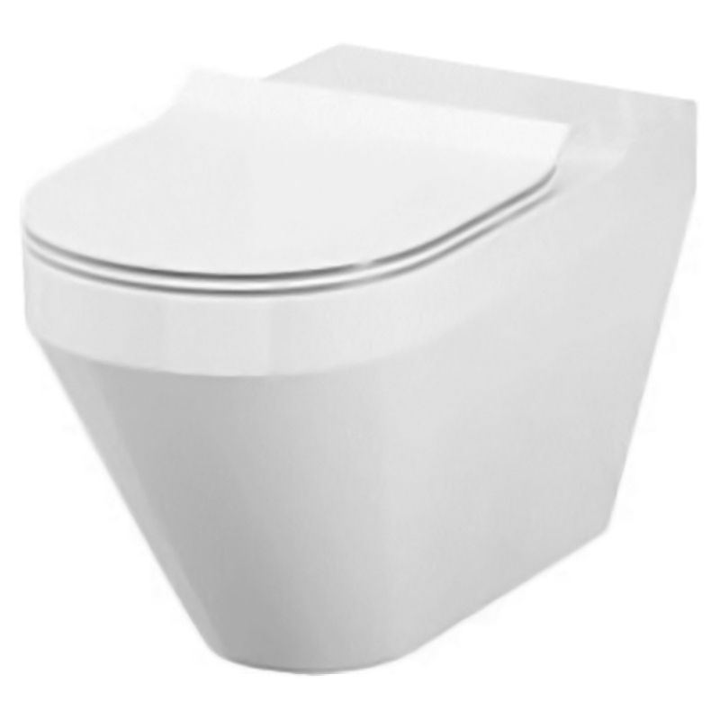 Cersanit Чаша унитаза CREA CLEAN ON, унів, овал.+сид SLIM дюр пов пад легко съемное (K114-023)