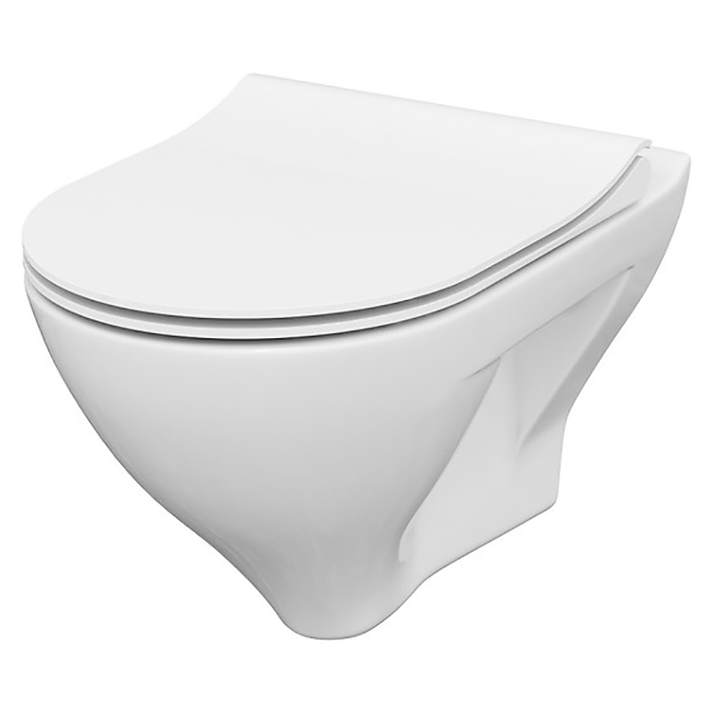 Cersanit Чаша підвісного унітазу B291 MILLE CLEAN ON+сид. SLIM дюр пов.пад.легко з'ємне (S701-453)