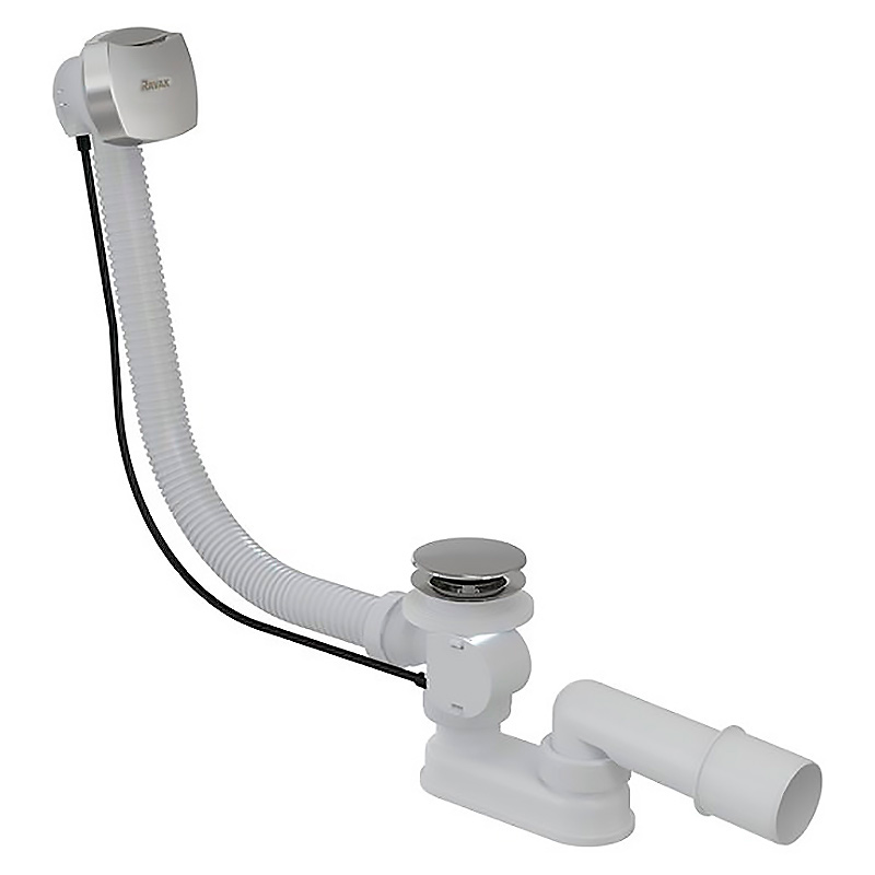 Ravak Стічний комплект для ванн з переливом 570 мм, хром (X01507)