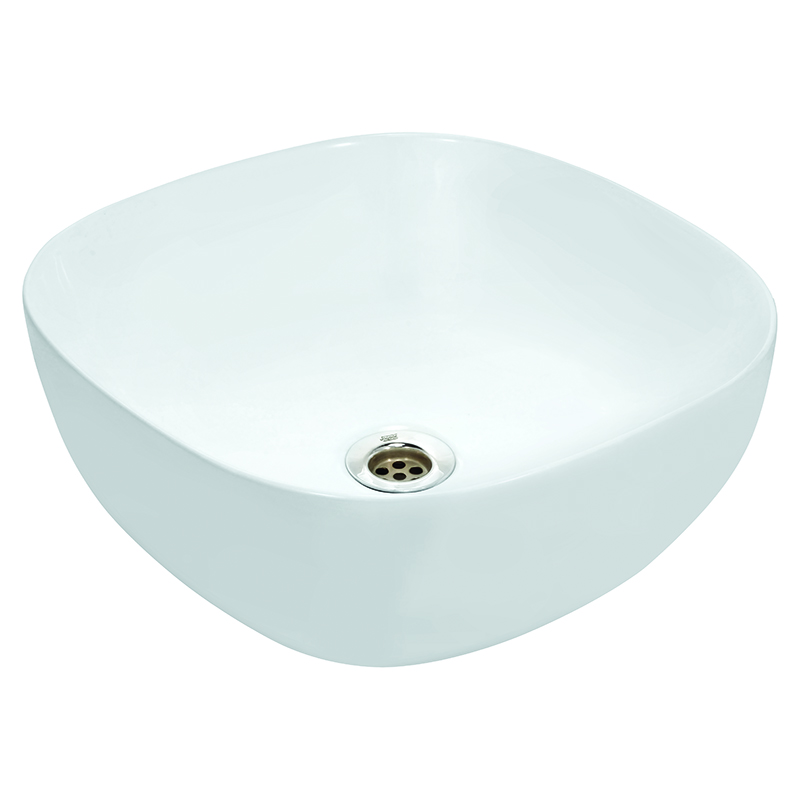 JAGUAR Раковина JDS 40х40см, квадратна, б/о, на стільницю (JDS-WHT-25911)