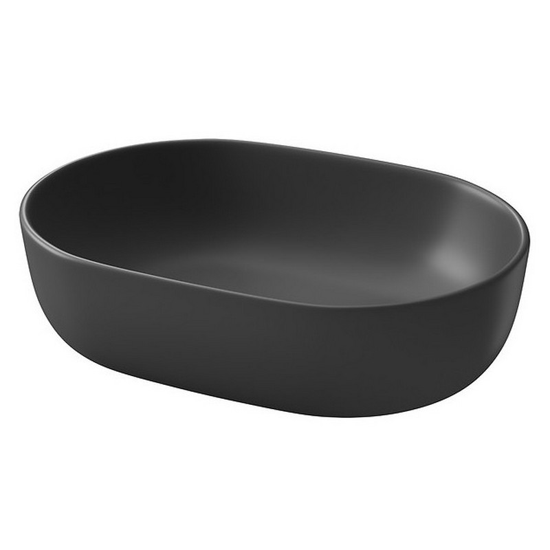 Cersanit Раковина MODUO 50см на стільницю, овальна, антрацит (K116-107)