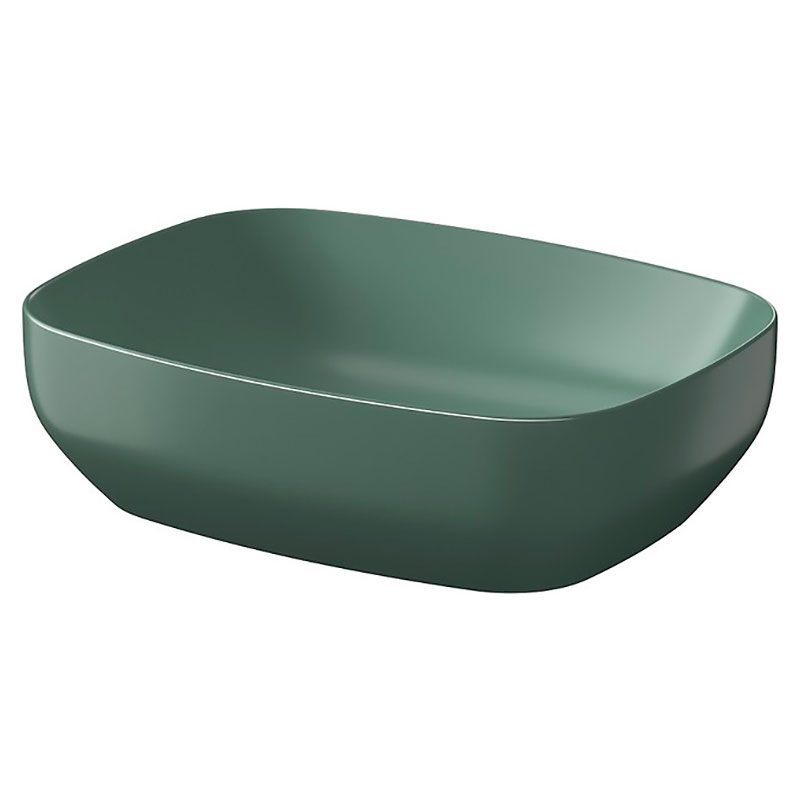 Cersanit Раковина LARGA 50х38 см на стільницю прямок., зелена матова (K677-065)