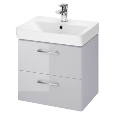 Cersanit Набір В383 Шафка LARA+раковина MILLE SLIM 50, сіра (S801-355)