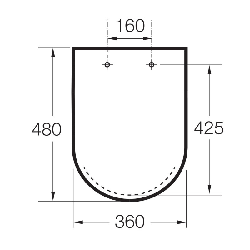 ROCA INSPIRA ROUND сиденье для унитаза, с системой плавного опускания, цвет оникс, (A80152264B)