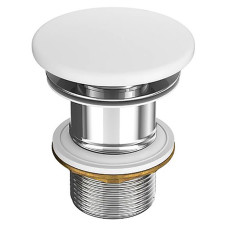 Донний керам. клапан д/раковини б/переливу білий матовий (K11-2361)