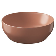 Cersanit Раковина LARGA 40см на стільницю, кругла, цегляна матова (K677-048)