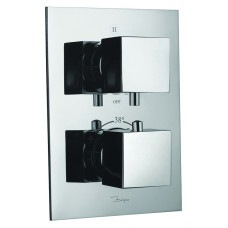 JAGUAR Змішувач KUBIX-F ванна/душ, вбудований, термостат, перем. 3 пол, хром (KUB-CHR-35693)
