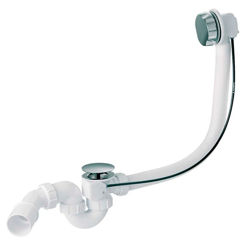 Cersanit Сифон д/ванни подовжений з центральним зливом XL хром (S904-011)