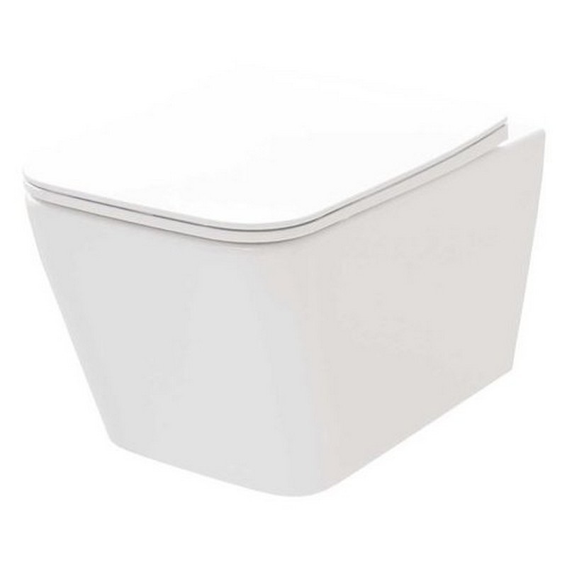 Ravak Чаша підвісного унітазу SOLAR RimOff +сидінням дюропласт Slim, легкоз"ємнепов падіння (X01928)