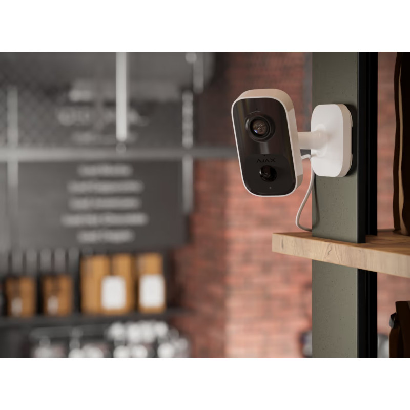 Ajax Камера відеоспостереження IndoorCam, внутрішня, 4мп, 110° вертикальний 60° горизонтальний, іч 8м, штучний інтелект, wi-fi, біла (000053542)