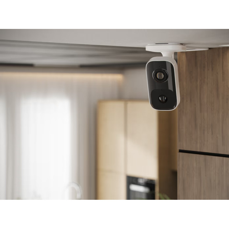 Ajax Камера відеоспостереження IndoorCam, внутрішня, 4мп, 110° вертикальний 60° горизонтальний, іч 8м, штучний інтелект, wi-fi, біла (000053542)