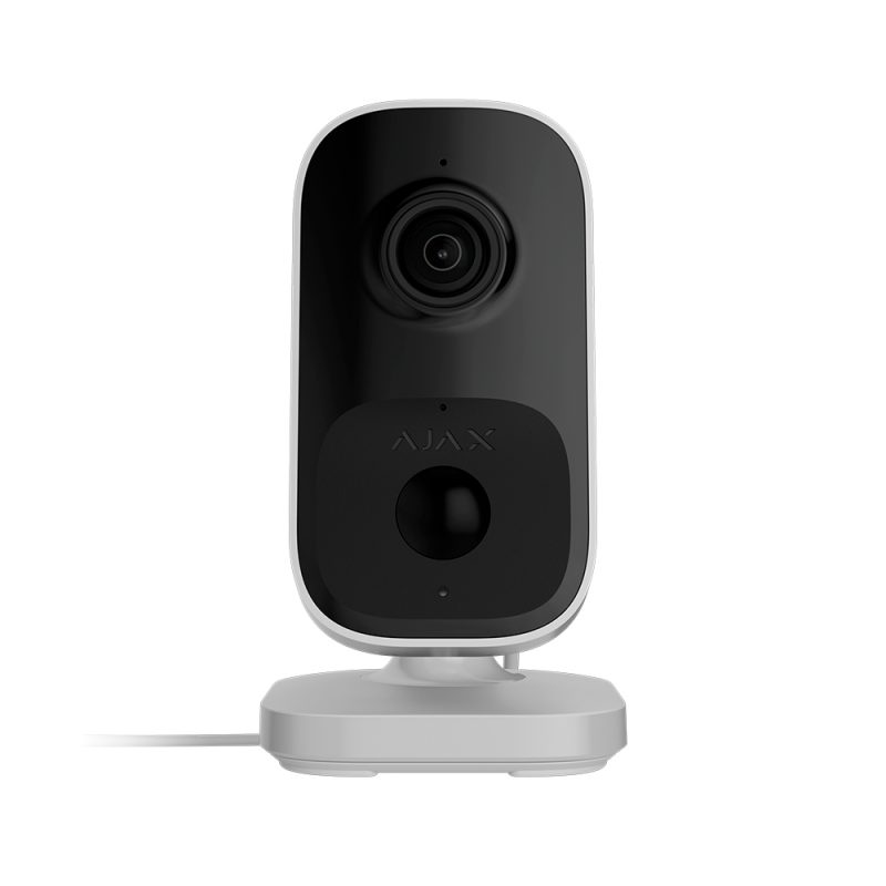 Ajax Камера відеоспостереження IndoorCam, внутрішня, 4мп, 110° вертикальний 60° горизонтальний, іч 8м, штучний інтелект, wi-fi, біла (000053542)