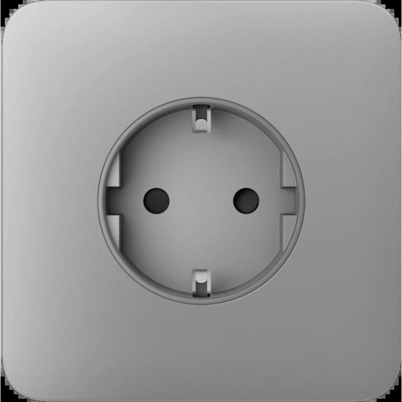Передня панель для вбудованої розетки Ajax SoloCover for Outlet Basic, fog (000046673)
