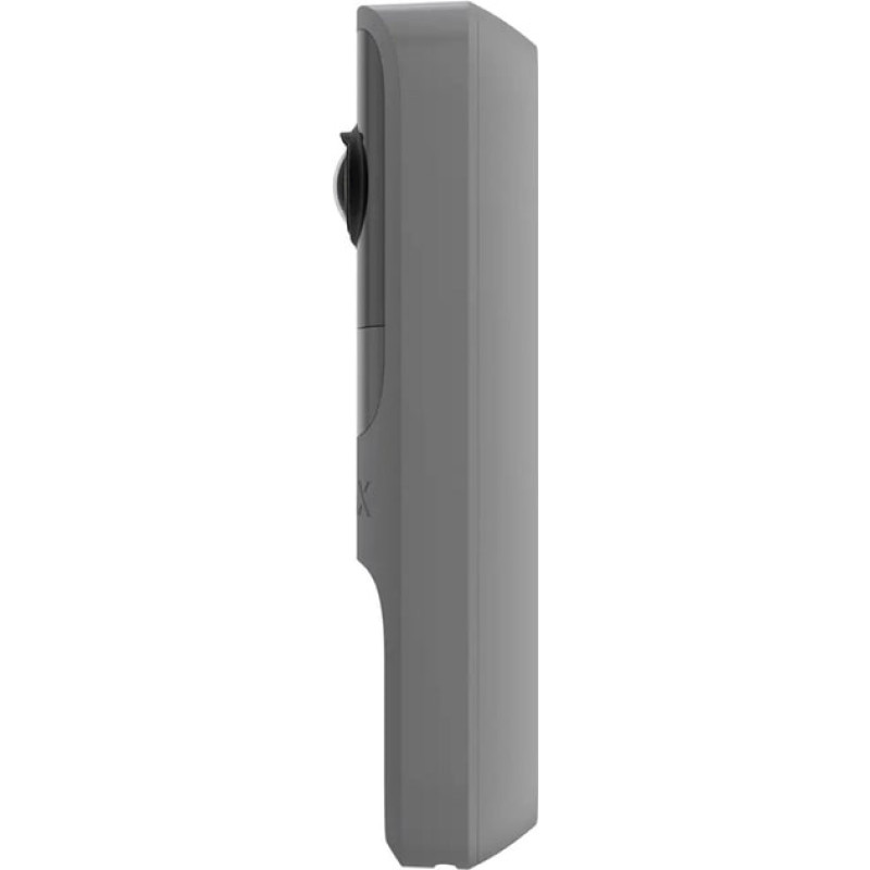 Відеодзвінок Ajax Doorbell, універсальне встановлення, 4 мп, 155° вертикальний 90° горизонтальний, іч 6м, дальнісь виявлення руху 4м, штучний інтелект, wi-fi, grey (000053538)