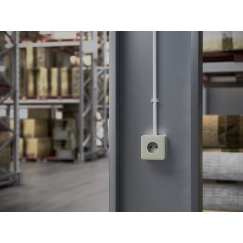 Монтажна коробка Ajax SurfaceBox, для вимикачів Ajax LightSwitch, розеток Ajax Outlet, біла (000053561)