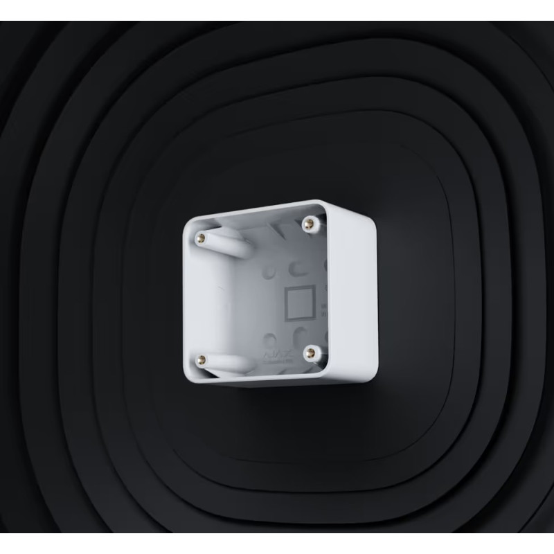 Монтажна коробка Ajax SurfaceBox, для вимикачів Ajax LightSwitch, розеток Ajax Outlet, біла (000053561)