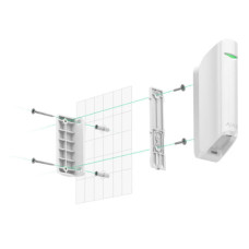 Кріплення Smartbracket для Ajax MotionProtect Curtain, білий (000021580)