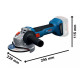 BOSCH Шліфмашина кутова акумуляторна GWS 18V-8 125мм 18В 2x4А·год 0-11000об·хв 1.7кг кейс ЗПGAL 18V-40 (06019N9020)