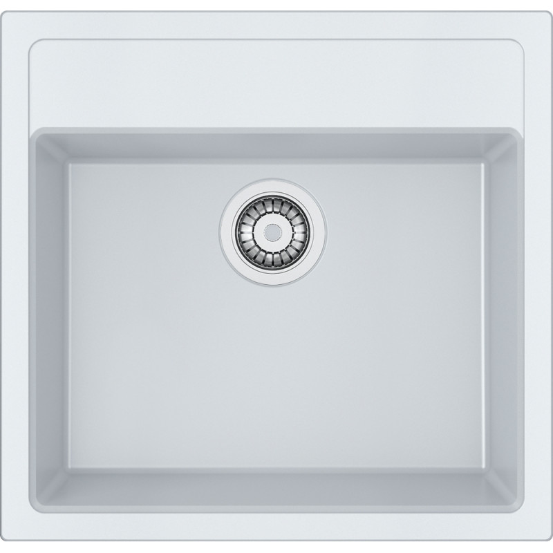 Franke Мийка кухонна Sirius тектонайт, прямокут., без крила, 560х530х200мм, чаша - 1, врізна, білий (1430691510)