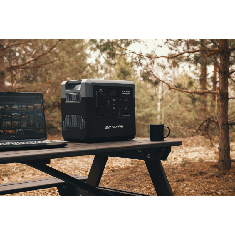Портативна електростанція 2Е Syayvo 2400 Вт, 2560 Вт/год, WiFi/BT, паралельне підключення, швидка зарядка (2E-PPS24256)
