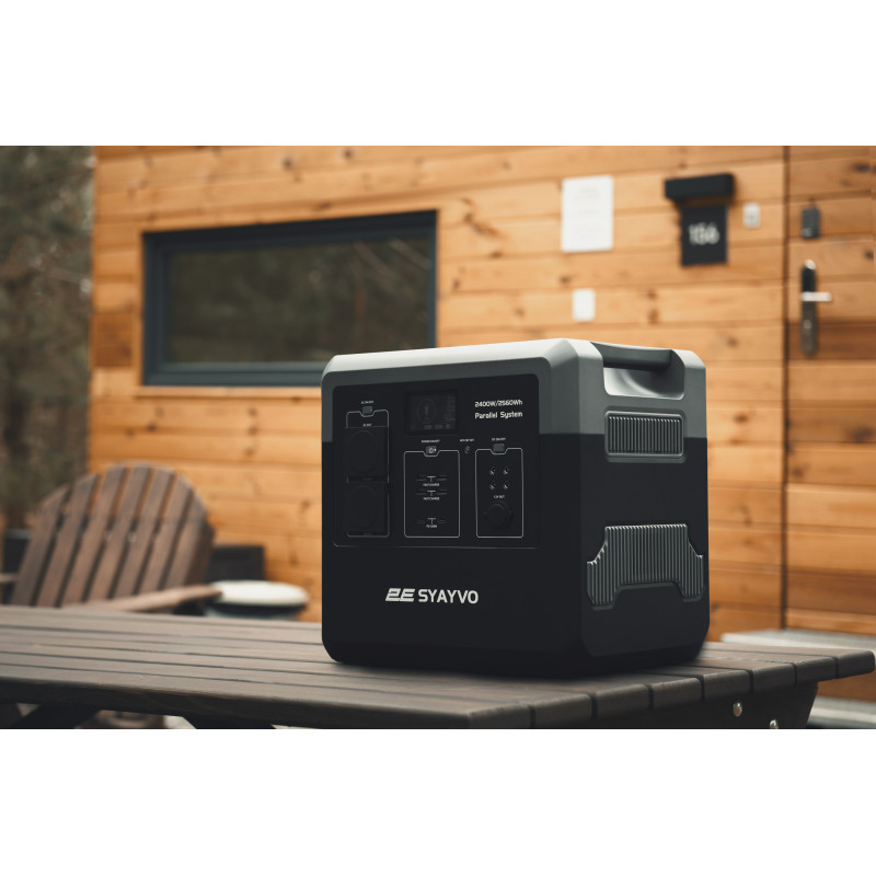 Портативна електростанція 2Е Syayvo 2400 Вт, 2560 Вт/год, WiFi/BT, паралельне підключення, швидка зарядка (2E-PPS24256)