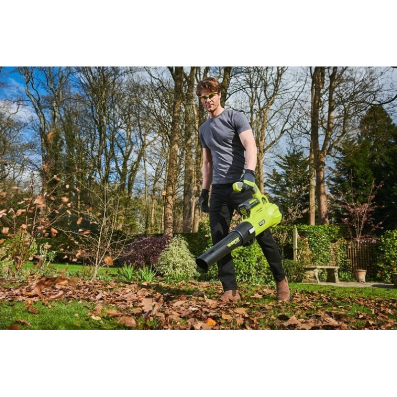 Повітродув садовий акумуляторний Ryobi Max Power RY36BLXA-140P 36В акб 1х4А·год ЗП 176км/год 3.5кг (5133005418)