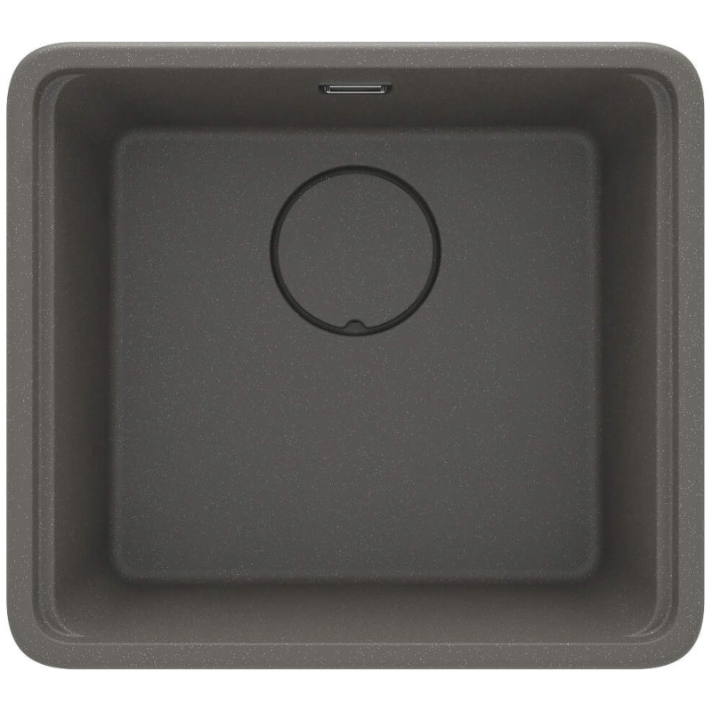Deante Мийка кухонна Momi, граніт, квадрат, без крила, 500х440х230мм, чаша - 1, універсальна, антрацит + кухонна дошка (ZKM_T10A)