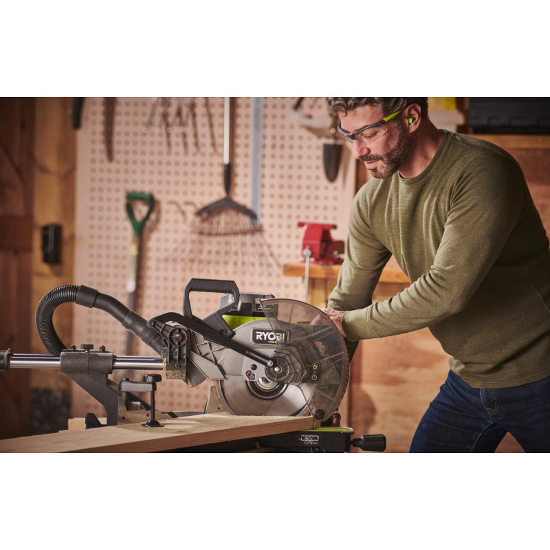 Пила торцювальна акумуляторна Ryobi ONE+ НР RMS18254X-0 18В з протяжкою диск 254мм 14кг без АКБ та ЗП (5133005736)