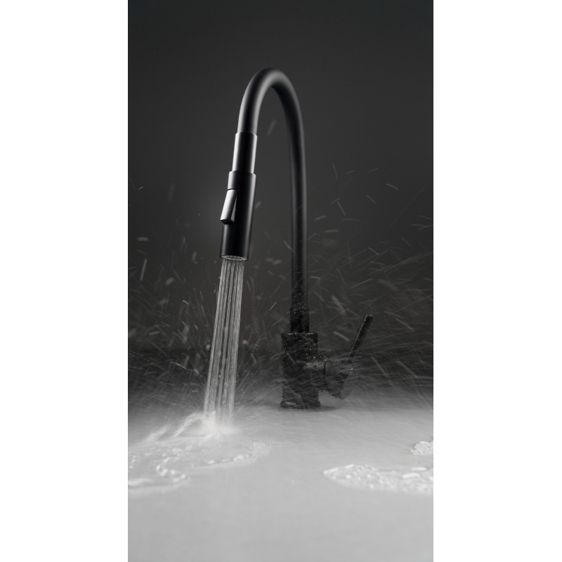 Deante Набір для кухні Corio, гранітна мийка ZRC_2103 + зміш. BOC_N74M, графіт (ZRCE2103)