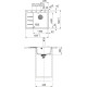 Franke Мийка кухонна Centro, фраграніт, прямокутник, з крилом, 620х500х200мм, чаша - 1, врізна, CNG 611-62 TL, сірий камінь (1140630461)
