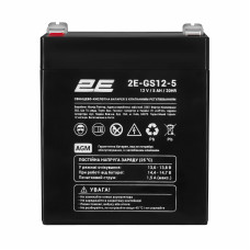 Акумуляторна батарея 2E GS, 12В, 5А•год, AGM (2E-GS12-5)