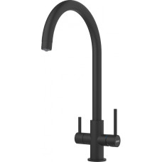 Franke Змішувач для кухні Lina Clear Water, довж.виливу - 272 мм, поворотний, 1+1 фільтр, хром-чорний (1200703746)