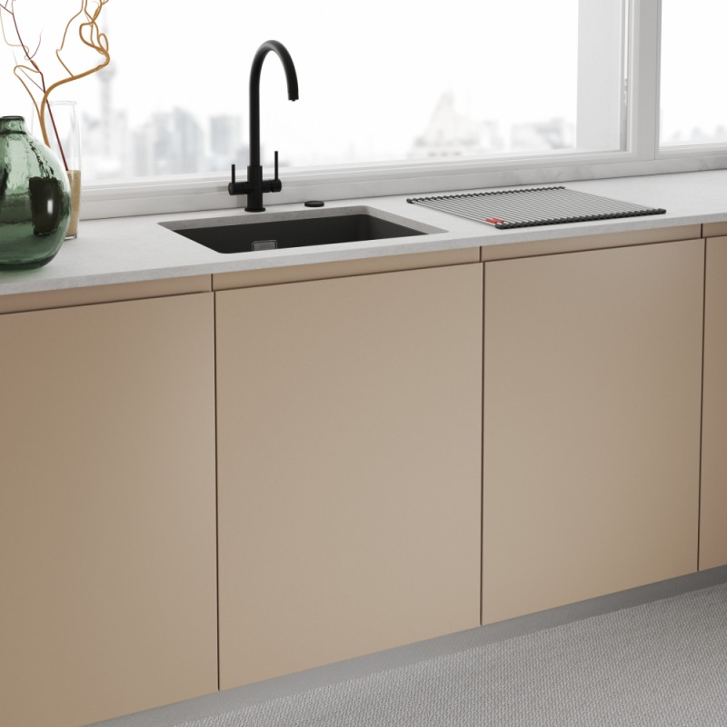 Franke Змішувач для кухні Lina Clear Water, довж.виливу - 272 мм, поворотний, 1+1 фільтр, хром-чорний (1200703746)