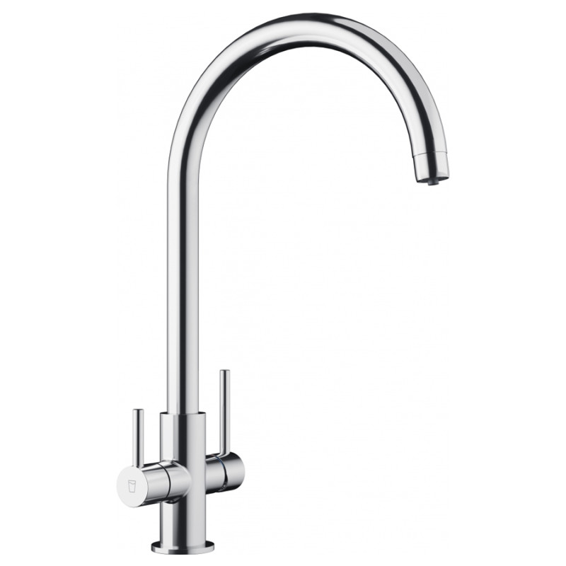 Franke Змішувач для кухні Lina Clear Water, довж.виливу - 272 мм, поворотний, 1+1 фільтр, хром (1200703742)